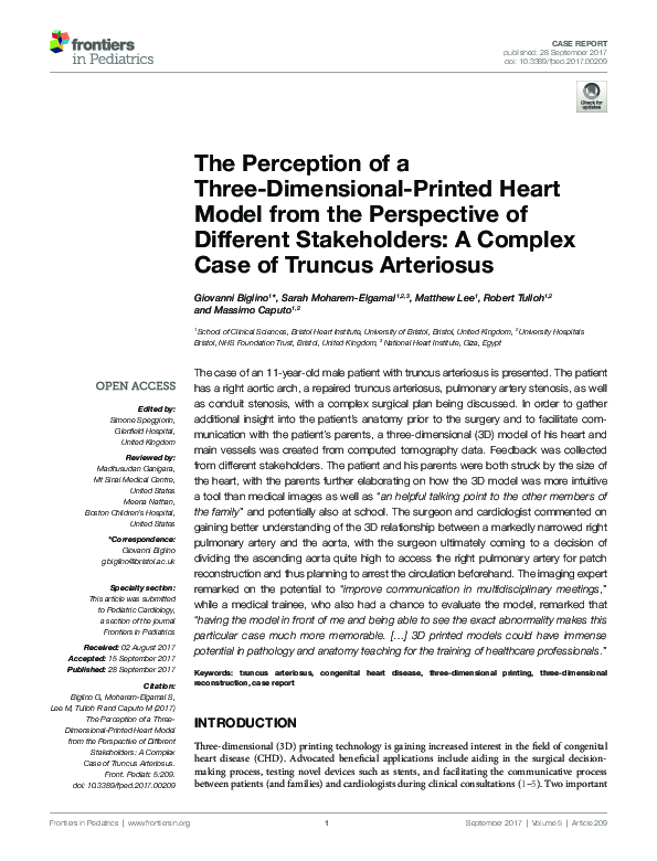 (PDF) The Perception of a Three-Dimensional-Printed Heart Model from ...