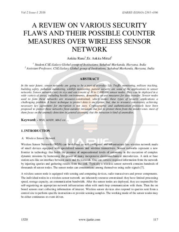(PDF) A Review on various security flaws and their possible counter ...