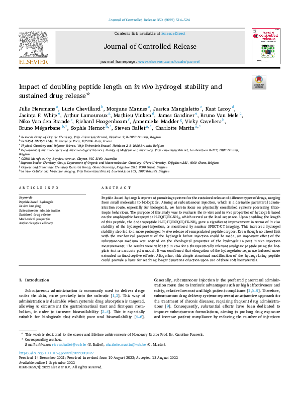 (PDF) Effect of Doubling Peptide Length on the Microscopic, Macroscopic ...