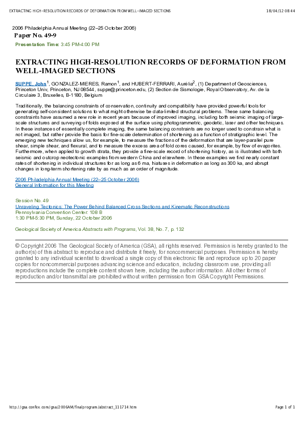 (PDF) Extracting High-Resolution Records of Deformation from Well ...
