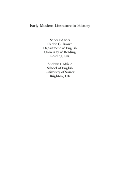 PDF) Conversion Narratives in Early Modern England