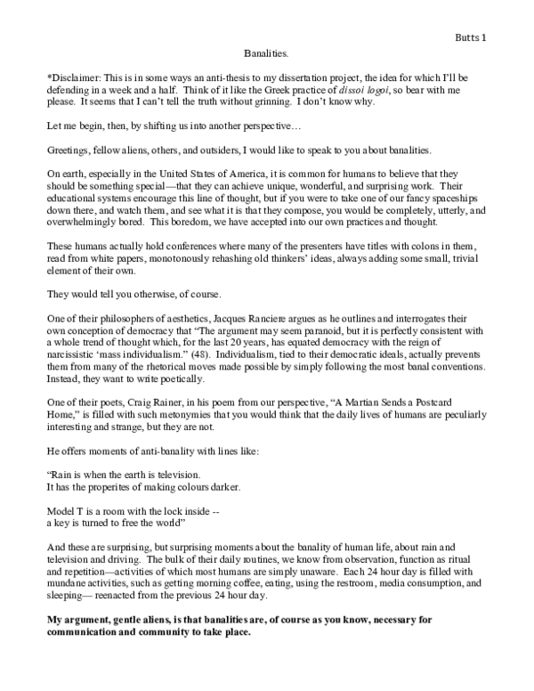 (PDF) Banalities