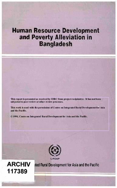 (PDF) Human resource development and poverty alleviation in Bangladesh