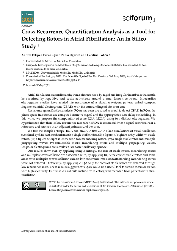 (PDF) Cross recurrence quantification analysis as a tool for detecting ...
