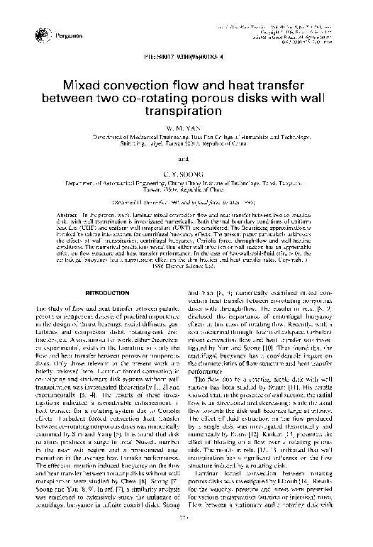(PDF) Mixed convection flow and heat transfer between two co-rotating ...