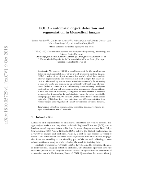 (PDF) UOLO - Automatic Object Detection and Segmentation in Biomedical ...