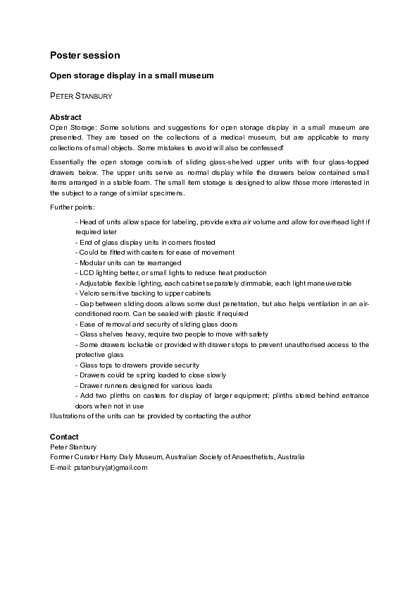 (PDF) Poster session