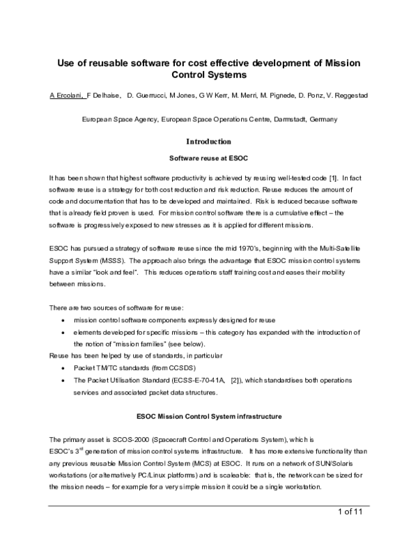(PDF) Use of Reusable Software for Cost Effective Development of ...