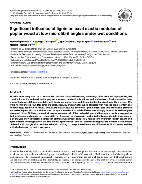 (PDF) Significant influence of lignin on axial elastic modulus of ...