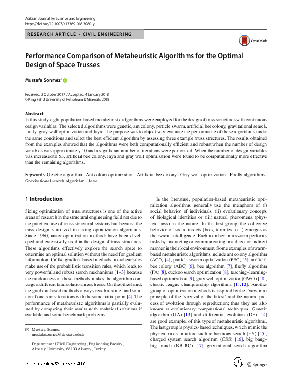 (PDF) Performance comparison of meta-heuristic algorithms for training ...