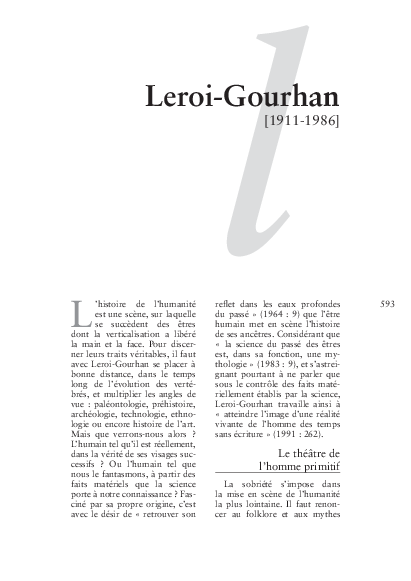 PDF) Leroi-Gourhan