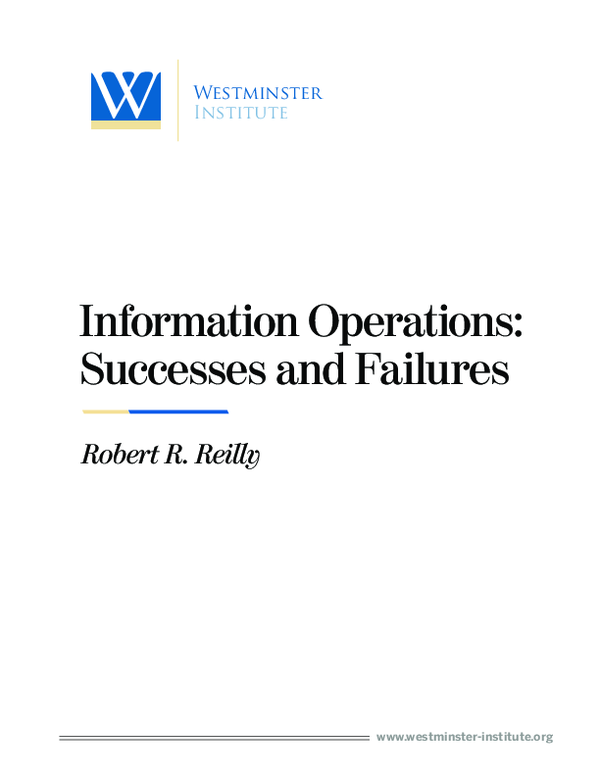 (PDF) Information Operations: Successes and Failures