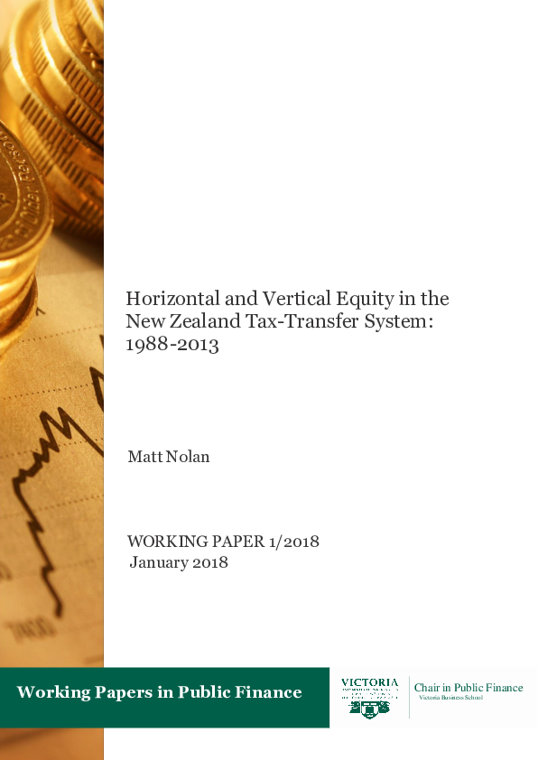 (PDF) Horizontal and vertical equity in the New Zealand tax system Matthew Nolan Academia.edu