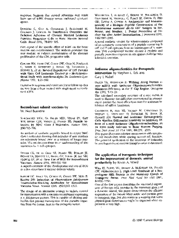 (PDF) Antisense oligonucleotides for therapeutic intervention
