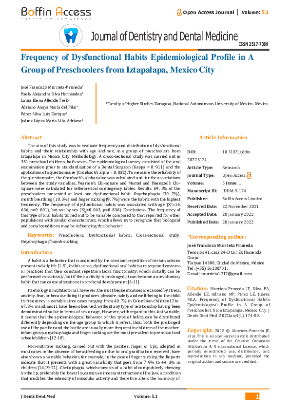 (PDF) Journal of Dentistry and Dental Medicine