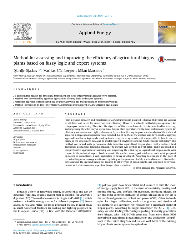 (PDF) Method for assessing and improving the efficiency of agricultural ...