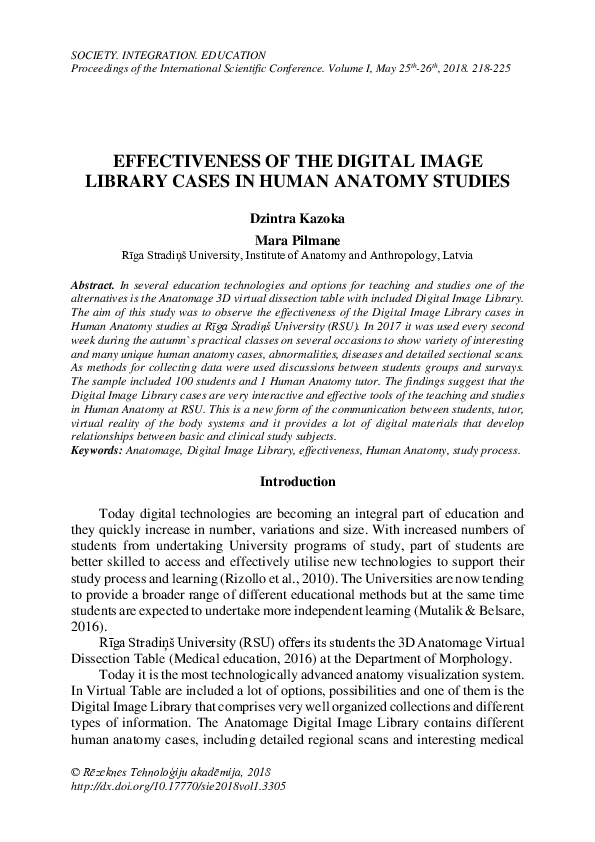(PDF) Effectiveness of the Digital Image Library Cases in Human Anatomy ...