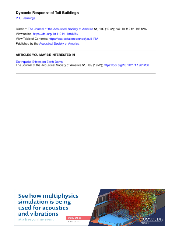 (PDF) Dynamic Response of Tall Buildings