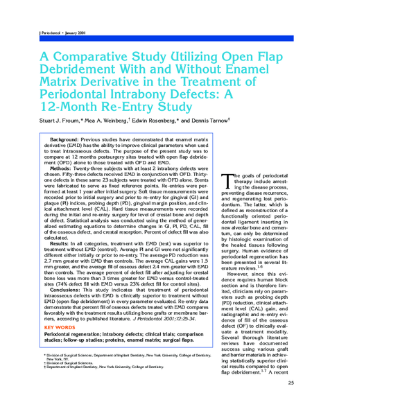 (PDF) A Comparative Study Utilizing Open Flap Debridement With and ...