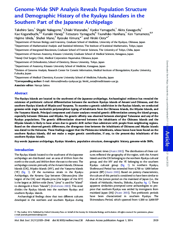 (PDF) Genome-wide SNP analysis reveals population structure and ...