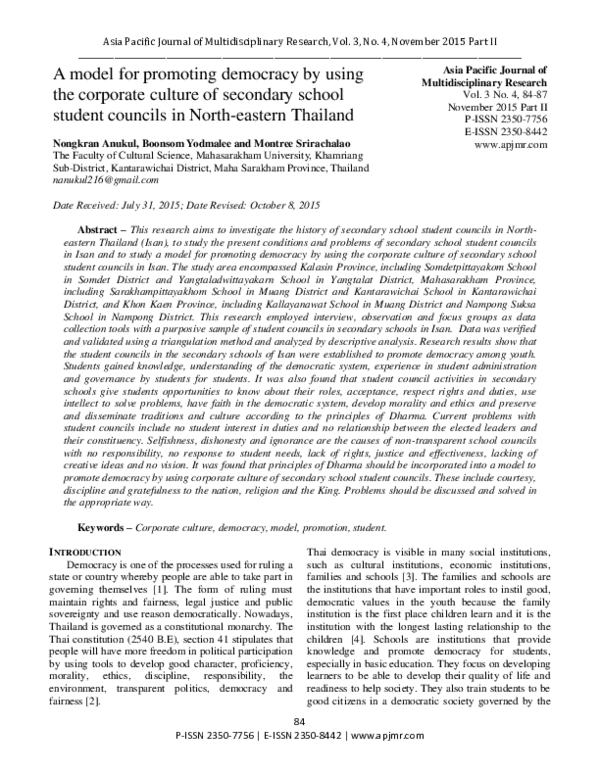 (PDF) A model for promoting democracy by using the corporate culture of ...