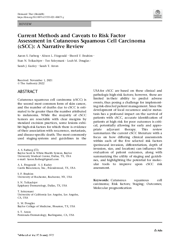 (PDF) Current Methods and Caveats to Risk Factor Assessment in ...