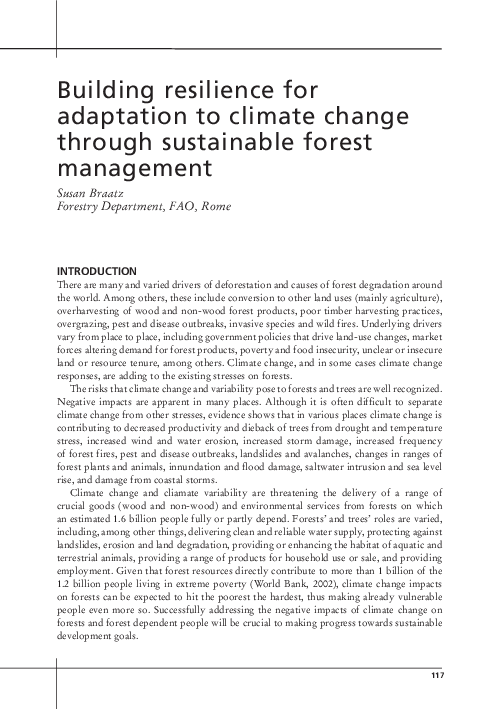 (PDF) Building Resilience for Adaptation to Climate Change in the ...