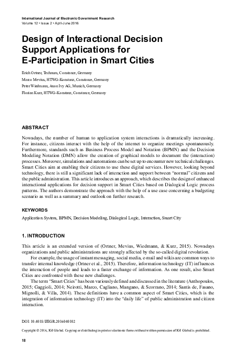 (PDF) Design of Interactional Decision Support Applications for E ...
