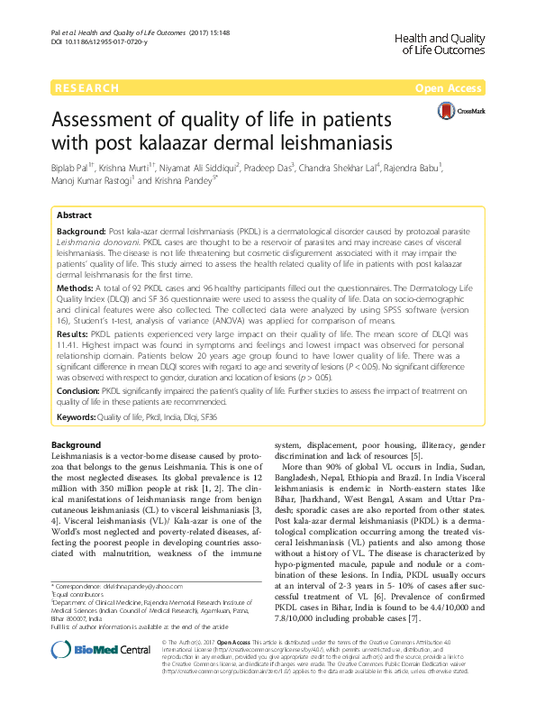 (PDF) Assessment of quality of life in patients with perennial allergic