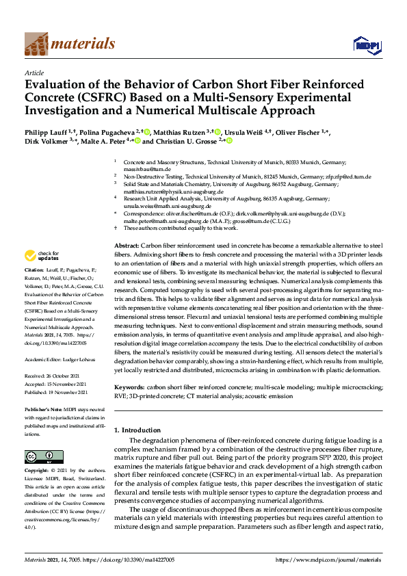 (PDF) Evaluation of the Behavior of Carbon Short Fiber Reinforced ...