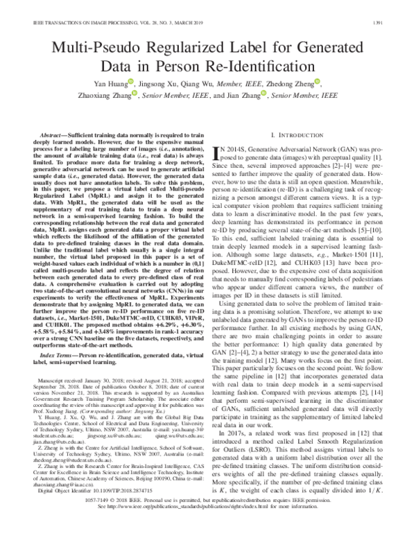 (PDF) Multi-pseudo Regularized Label for Generated Data in Person Re ...