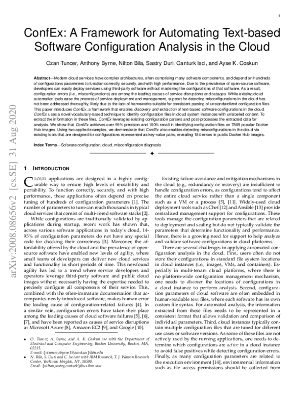(PDF) ConfEx: A Framework for Automating Text-based Software ...