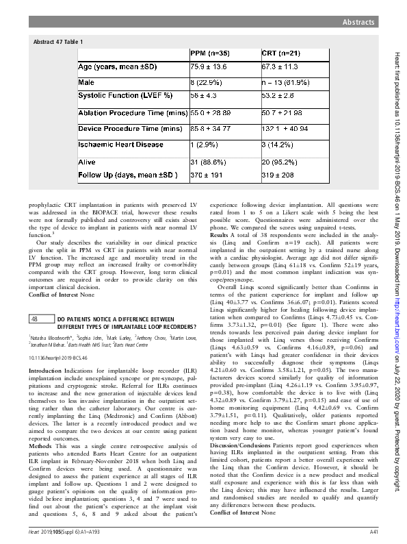 (PDF) 48 Do patients notice a difference between different types of