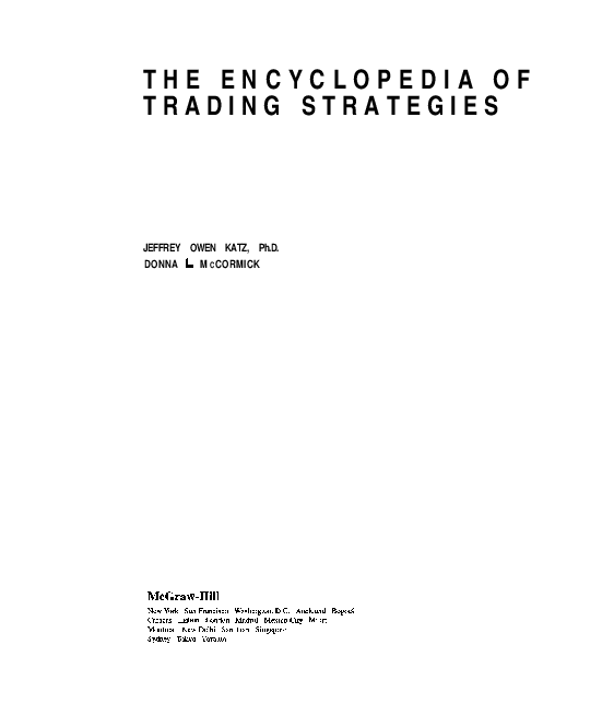 (PDF) The Encyclopedia of Trading Strategies