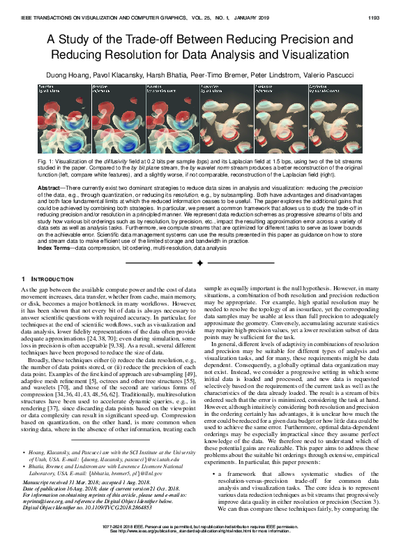 (PDF) A Study of the Trade-off Between Reducing Precision and Reducing ...