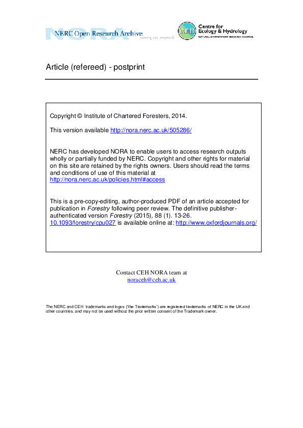 (PDF) The basis of resilience in forest tree species and its use in ...