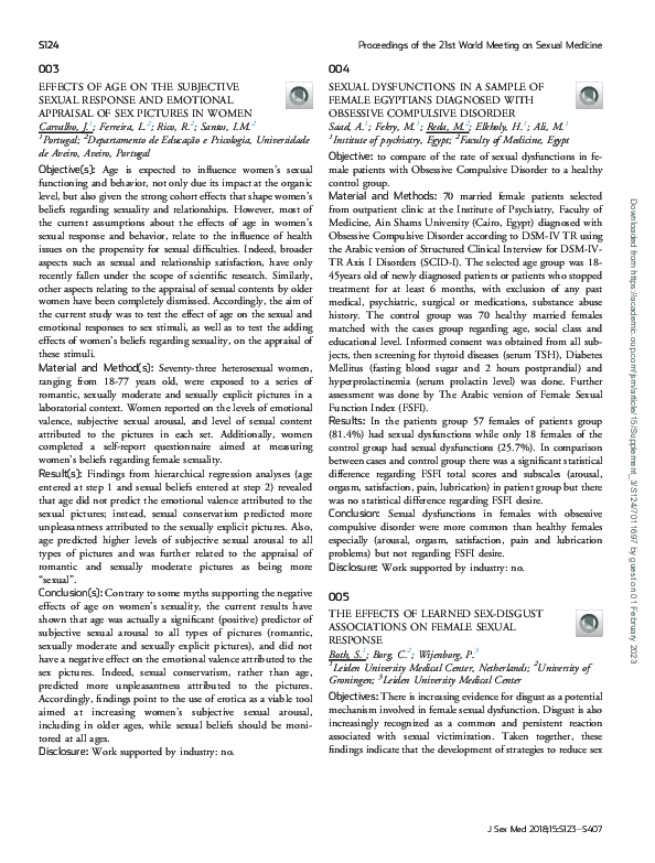 (PDF) 003 Effects of Age on the Subjective Sexual Response and ...
