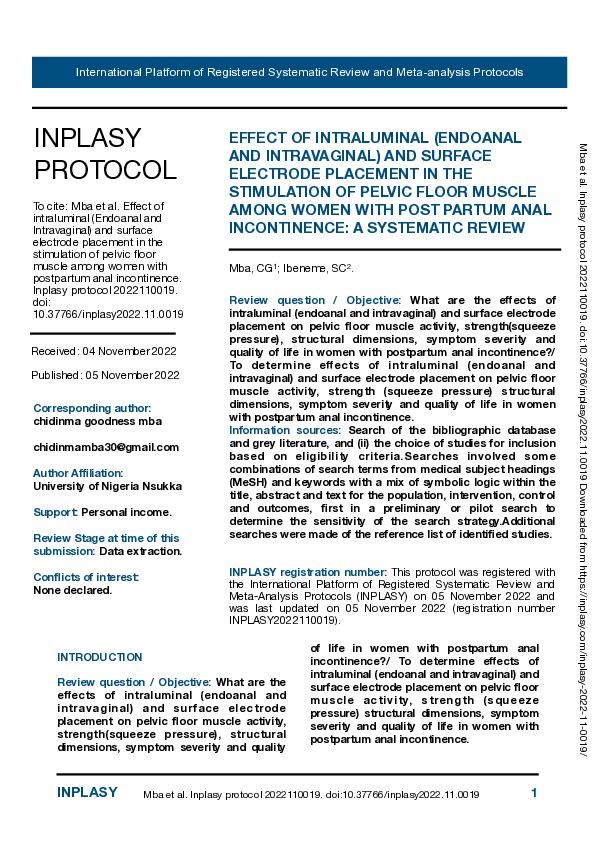 (PDF) Effect of intraluminal (Endoanal and Intravaginal) and surface ...
