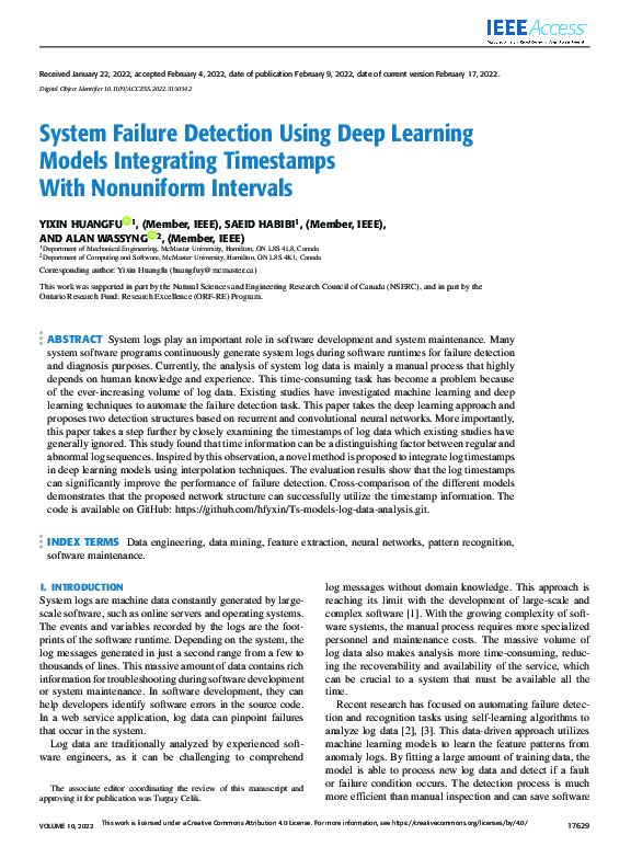  pdf system failure detection using deep learning models integrating