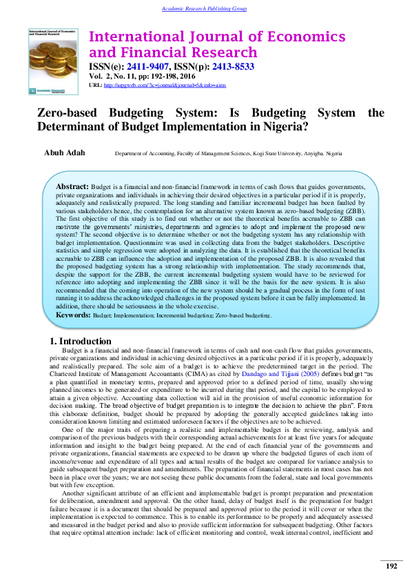 pdf-zero-based-budgeting-system-is-budgeting-system-the-determinant