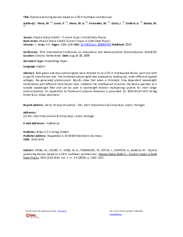 (PDF) Optical processing devices based on a‐SiCH multilayer