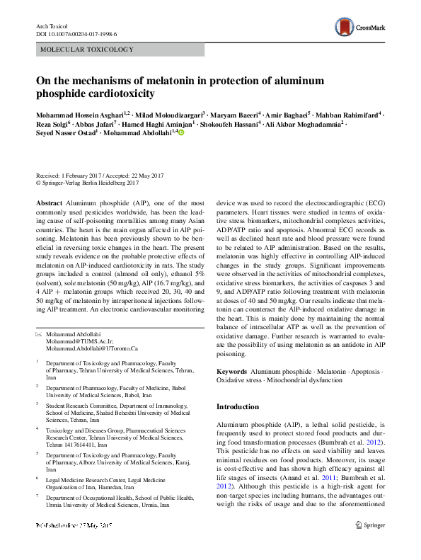 (PDF) On the mechanisms of melatonin in protection of aluminum ...