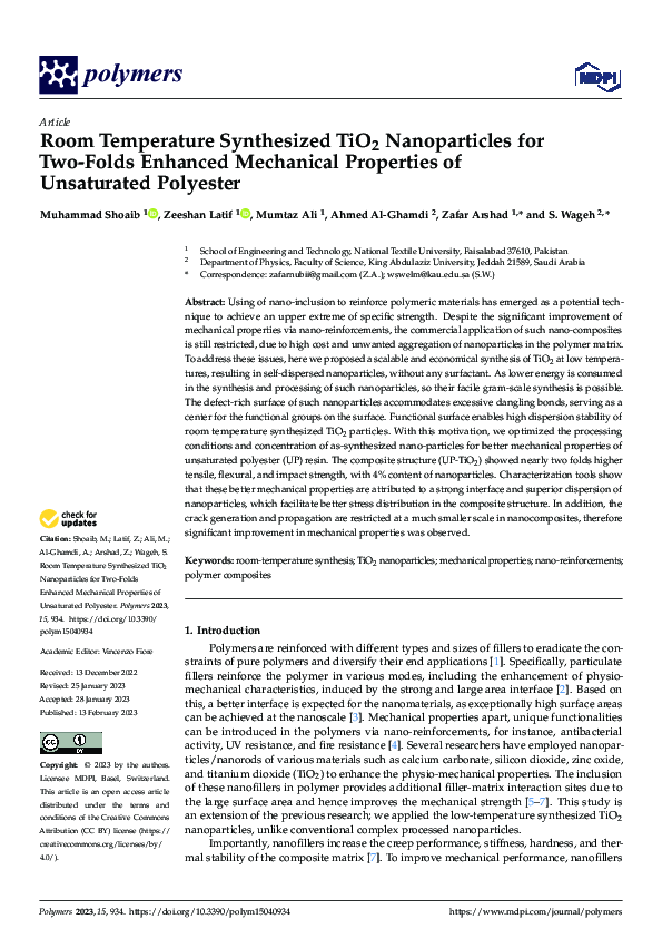 (PDF) Room Temperature Synthesized TiO2 Nanoparticles for Two-Folds ...
