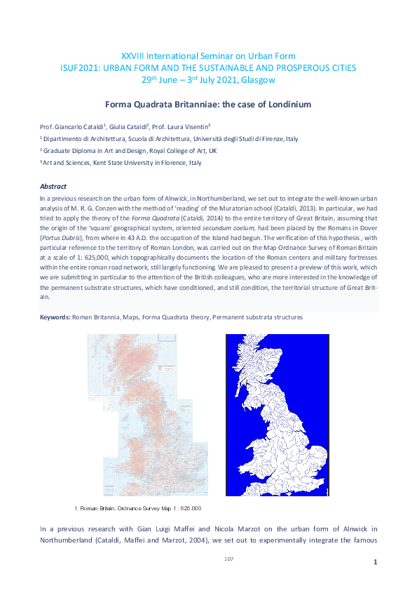  PDF Forma Quadrata Britanniae The Case Of Londinium Giancarlo Cataldi Academia edu
