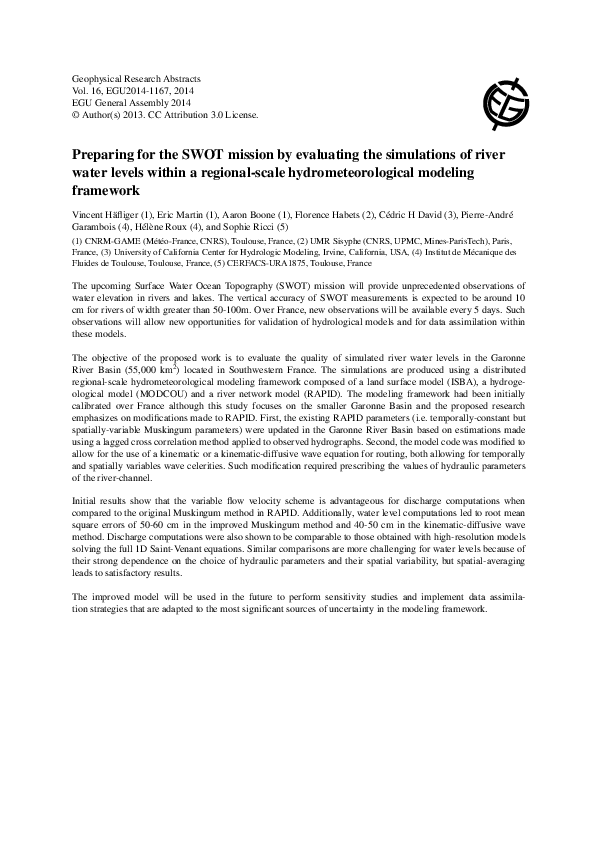 (PDF) Preparing for the SWOT mission by evaluating the simulations of ...