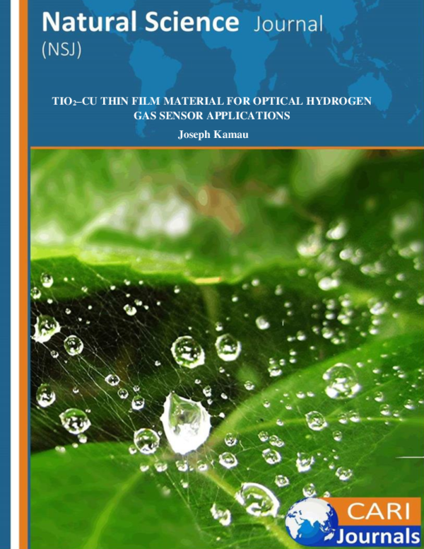 (PDF) TiO2–CU Thin Film Material for Optical Hydrogen Gas Sensor ...