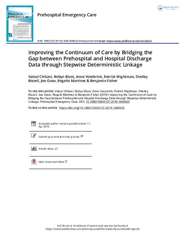 (PDF) Improving the Continuum of Care by Bridging the Gap between ...