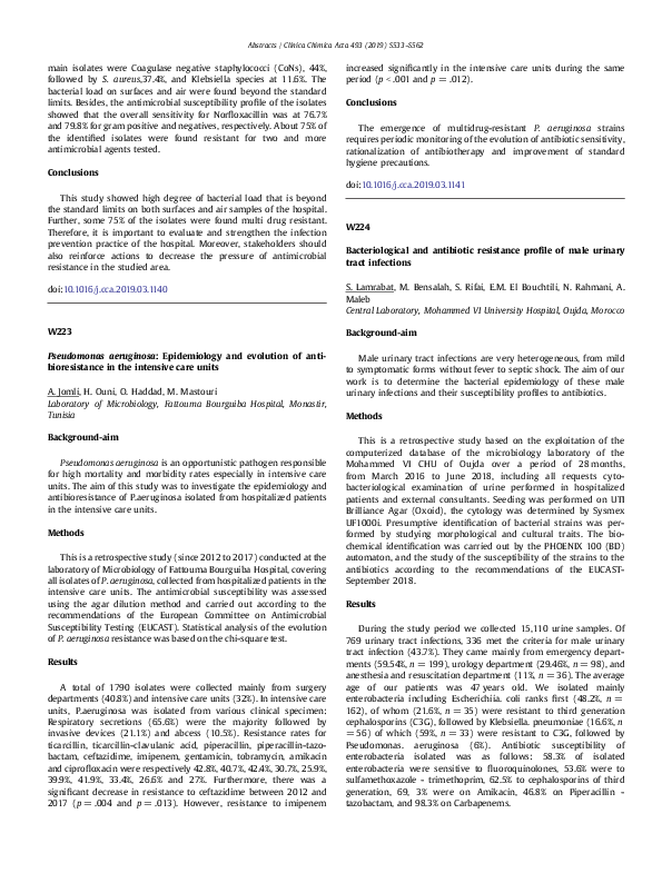 (PDF) Bacteriological and antibiotic resistance profile of male urinary ...