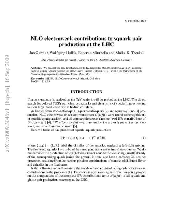 (PDF) Renormalization of the minimal supersymmetric standard model