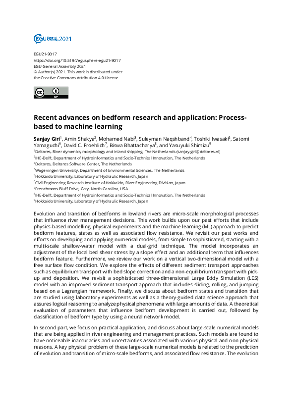 (PDF) Recent advances on bedform research and application: Process ...